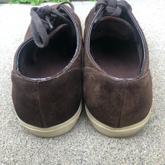 H&M Faux Nubuck Lace Up Sneakers Shoes Men's EU 42 US 9-9.5 Brown - Picture 6 of 7